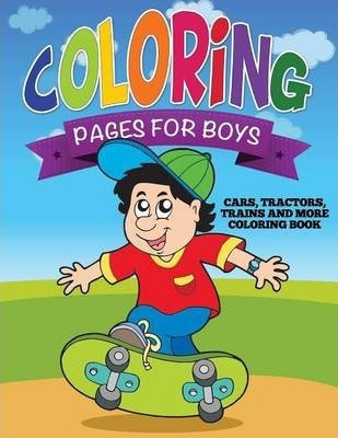 Libro Coloring Pages For Boys (cars, Tractors, Trains And...