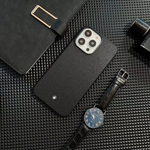 Zs Funda Protectora Montblanc Negra For iPhone 2025 New