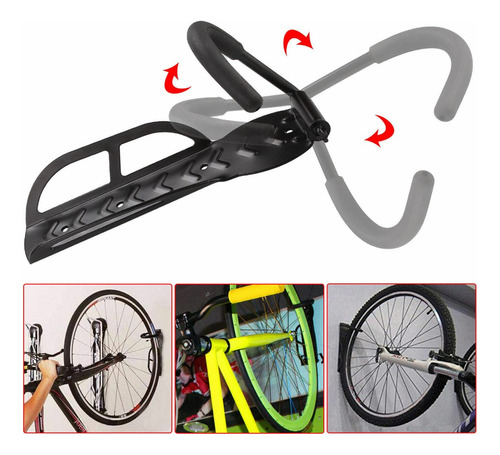 Imagen 6 de 7 de Soporte Para Bicicleta De Pared Colgar Enganchar Bici
