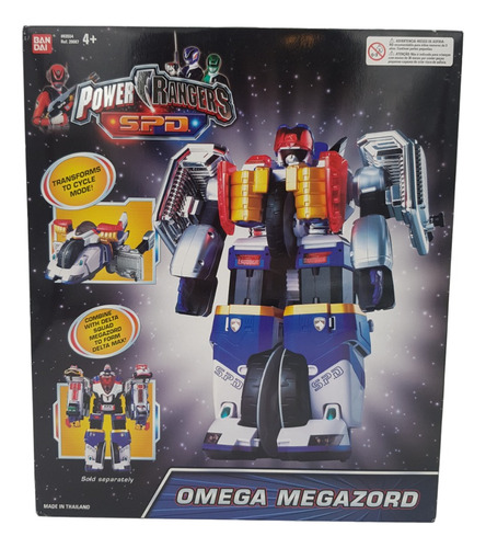 Power Rangers Spd Omega Megazord 2004 Bandai Sellado 