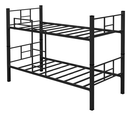 Beliche Faõ Grade Escada Vira 2 Cama Incluso Colchões D20 Cor Preto