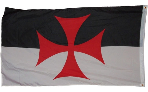 Bandera Caballeros Templarios 150 Cm X 90 Cm
