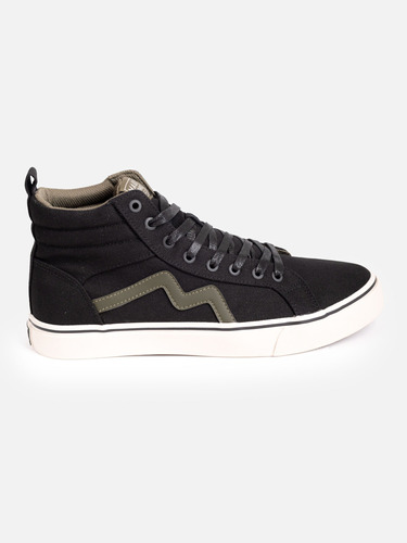 Zapatillas Maui And Sons Canvas Negra Juvenil