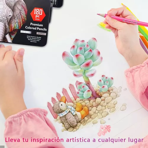 Comprar Lápices de colores aceitosos suaves profesionales 180 colores dibujo  sombreado colorear bocetos lápices artísticos