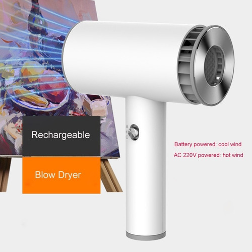 Secador De Pelo De Aire Caliente Y Frío Recargable Usb