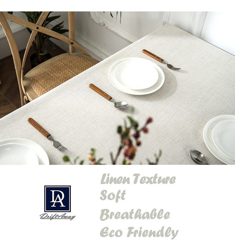 Driftaway Mantel Decorativo Rectangular De Lino Con Textura