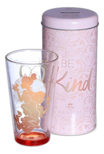 Copo Incan 500ml Princesas Be Kind E Cofre De Metal