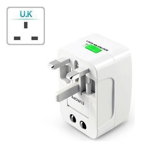 Adaptador Enchufe Universal Para Viajes Conector Viajero 