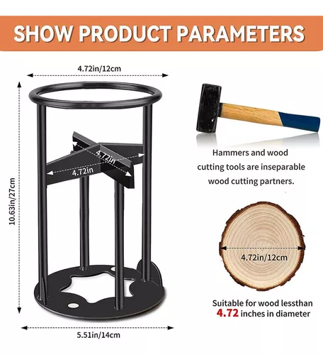 Zoonvii Robusto Cortador de leña portáti,Cortador de leña portátil,Cortador  de leña de Kindling,Divisor de leña Splitter De Troncos Manuales Cortadoras  de Troncos,para Camping en casa y al Aire Libre : : Jardín