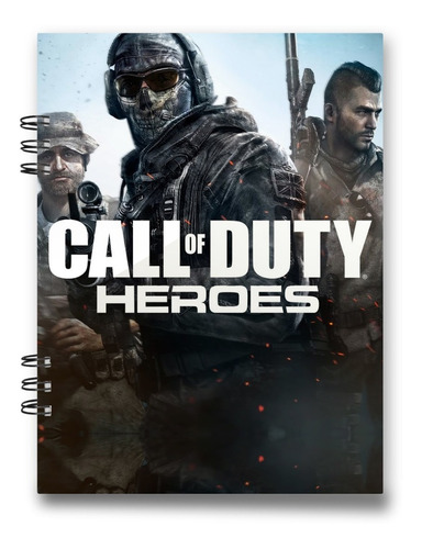 Imagen 1 de 5 de Cuaderno Call Of Duty 15x20 Cms Media Carta 100 Hojas
