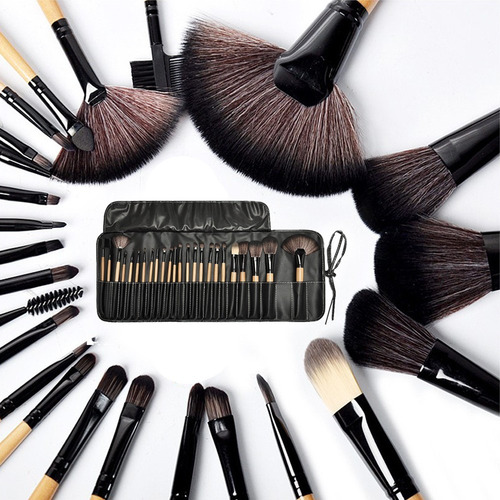 Set De Pinceles De Maquillaje Profesional (24 Piezas)