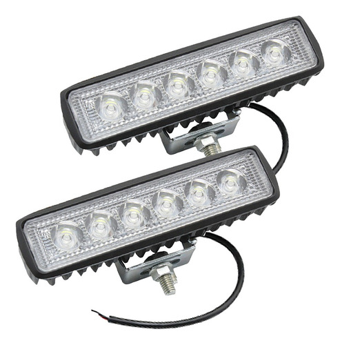 Faros Barra De 6 Led 6 Pulgadas Para Coche O Moto Par