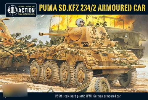 Juego De Acción Bolt Action  puma, Sd. Kfz 234/2 a Fr80mn