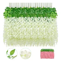 Comprar 24pcs Flores Artificial Wisteria Decoración Fiesta Boda