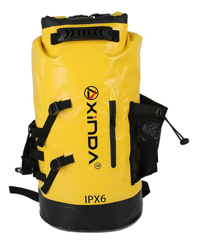 Bolsa Seca Impermeable Para Kayak Rafting Flotante Amarillo