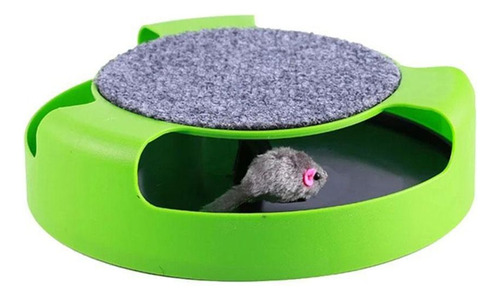 Tocadiscos Scratcher Cat Toy Catch Fake Mouse Track