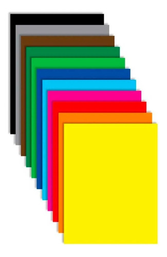 Papel Silueta 1/8 Colores Surtidos X 200 Unidades 