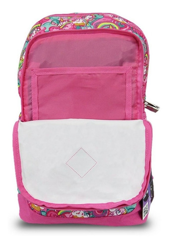 Mochila Escolar Infantil Unicórnio Magic Rosa Sestini