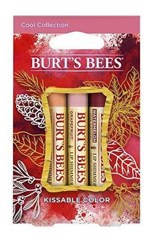 Juego De Regalo Burt.s Bees Kissable Color Holiday, 3 Reflec