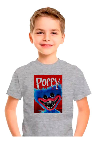 Remera Niño Huggy Wuggy Poppy Playtime 