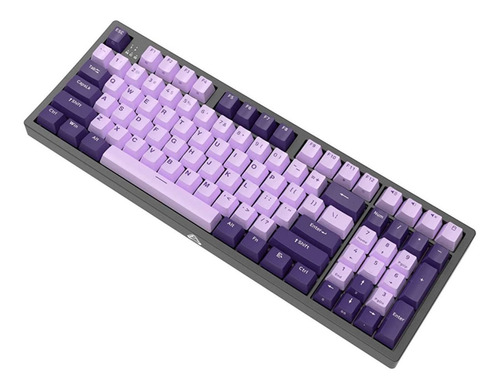 Imagen 1 de 4 de Teclado Mecánico Cherry Mx Switch Red - Ajazz B16 Purple