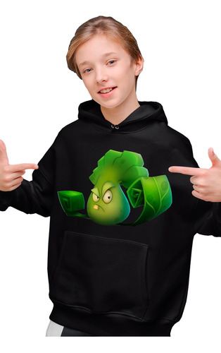 Infantil Ojo Sudadera Lechuga Bonk Choi Plantas Zombies