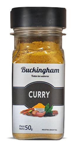 Curry Buckingham Especias Condimento En Polvo Frasco X 50 Gr