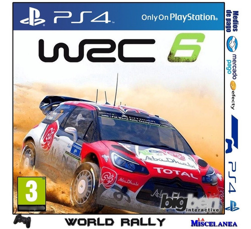 Wrc 6 Fia World Rally Championship Ps4 Digital | Secundario