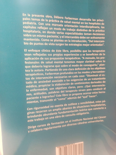 Imagen 2 de 4 de El Psicologo En El Hospital De Pediatria Herramientas -ak