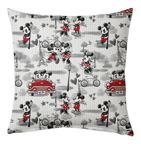 Mickey Y Minnie Mouse Almohada San Valentin Cojin 40x40cm