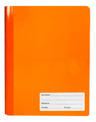 Cuaderno Profesional Naranja Cuadriculado 7mm Luna De Papel