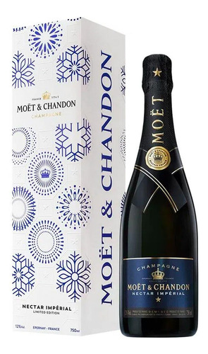 Pack De 6 Champagne Moet & Chandon Nectar Con Estuche 750 Ml