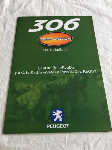 Folleto Publicitario Peugeot 306