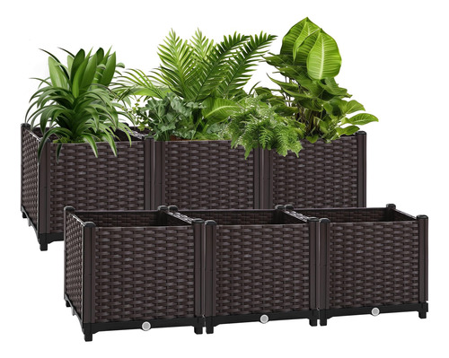 Filltouch 6 Macetas Grandes Para Plantas Al Aire Libre