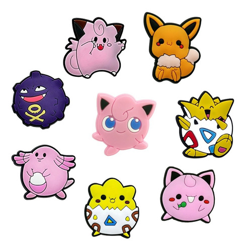 80 Imanes De Pokemon De Pvc Para Refrigerador 3 Cm Pikachu