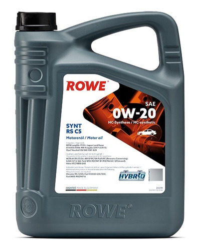 Aceite Rowe Hightec Synt Rs C5 0w20 (5lt)