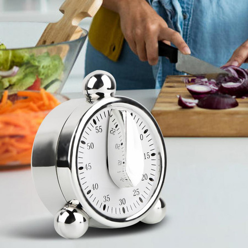 Para Temporizador Mecánico De Cocina De 60 Minutos,