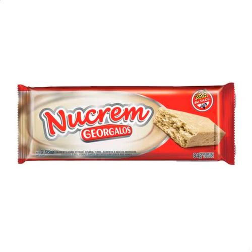 Nucrem Georgalos Turron Manteca De Mani Dulce Sin Tacc