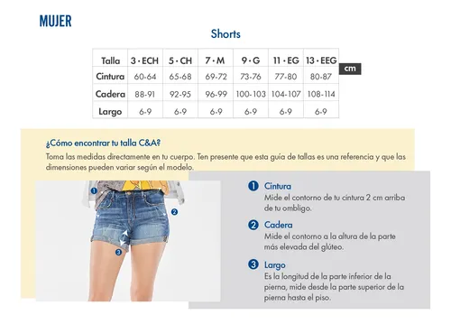 C&a shorts feminino 2025
