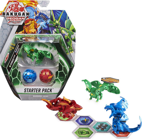 Paquete De Inicio Bakugan, Paquete De 3, Fenneca Ultra Geoga