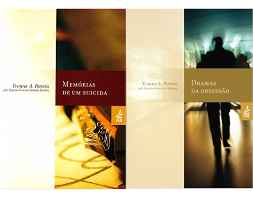 Kit 2 Livros Yvonne A Pereira Memórias De Um Suicida + Dramas Da Obsessão