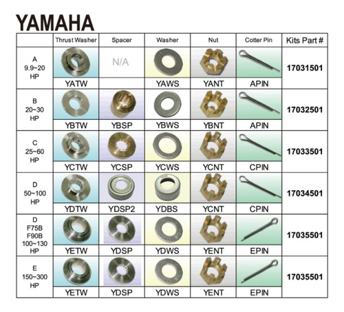 Helice P/ P Yamaha 60 A 125 Hp - 13 X 19 Con Buje - 48-77346
