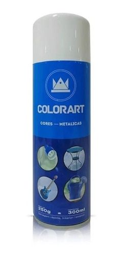 Tinta Spray Branco Perolado Metálico Colorart 300ml