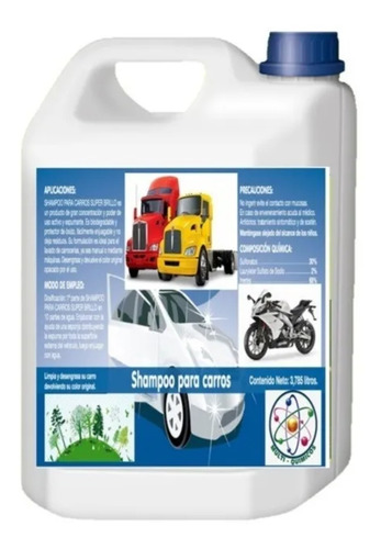 Oferta Champú Para Carros Motos Etc Galón Despacho Inmediato