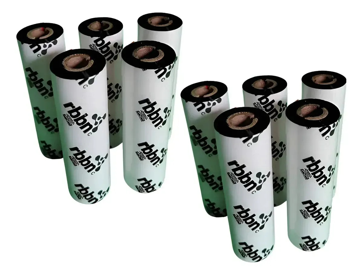 10 Ribbons Cera 110mm X 74m Elgin L42 Pro Zebra Zd220