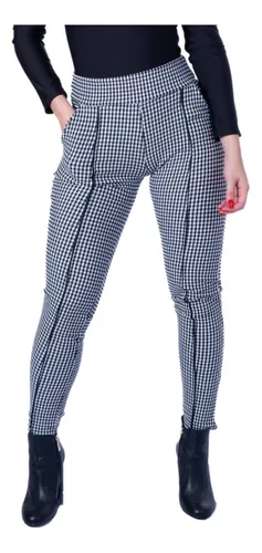 Calça legging best sale xadrez