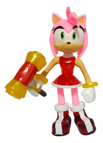 Sonic figura caudas amy rosa ação figurinhas filme jogo ação