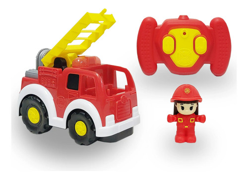 Kid Connection Camión De Bomberos Rc Con Luces Y Bombero