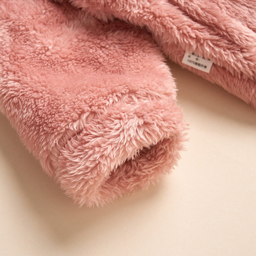 Conjunto Casual De Algodón Cómodo Manga Larga Para Bebés Rosa 9-12 M