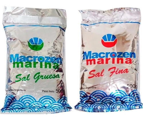 Sal Marina Macrozen 500 Grs Fina O Gruesa - 10 Unidades